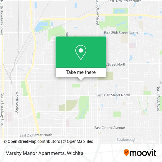 Mapa de Varsity Manor Apartments