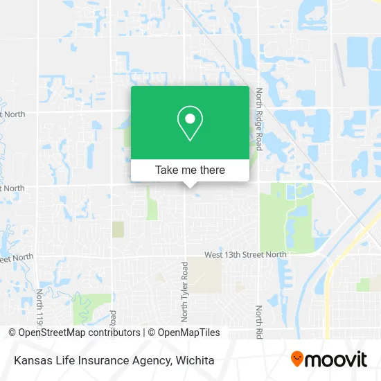 Kansas Life Insurance Agency map