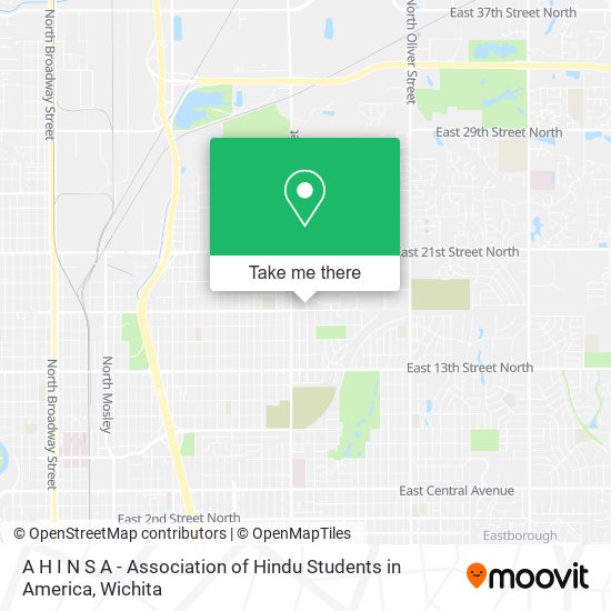 Mapa de A H I N S A - Association of Hindu Students in America