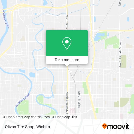 Mapa de Olivas Tire Shop