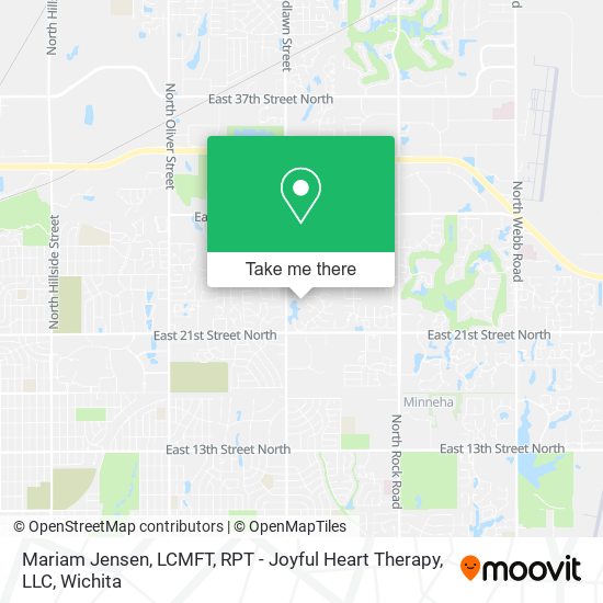 Mapa de Mariam Jensen, LCMFT, RPT - Joyful Heart Therapy, LLC