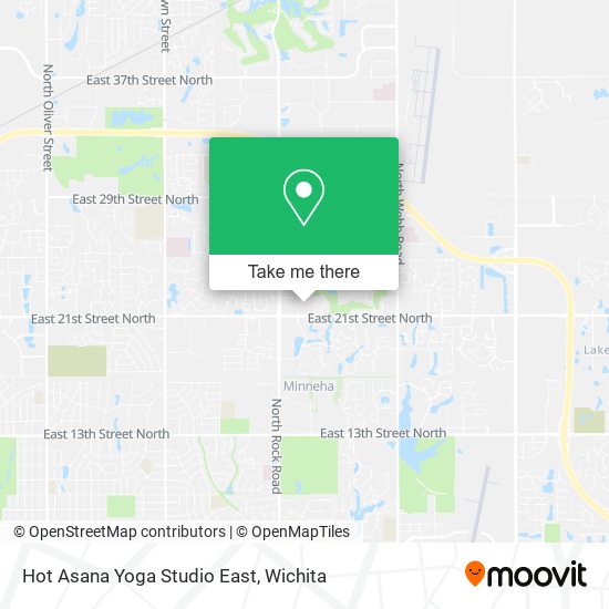 Hot Asana Yoga Studio East map