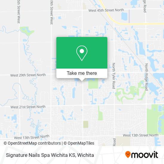 Signature Nails Spa Wichita KS map