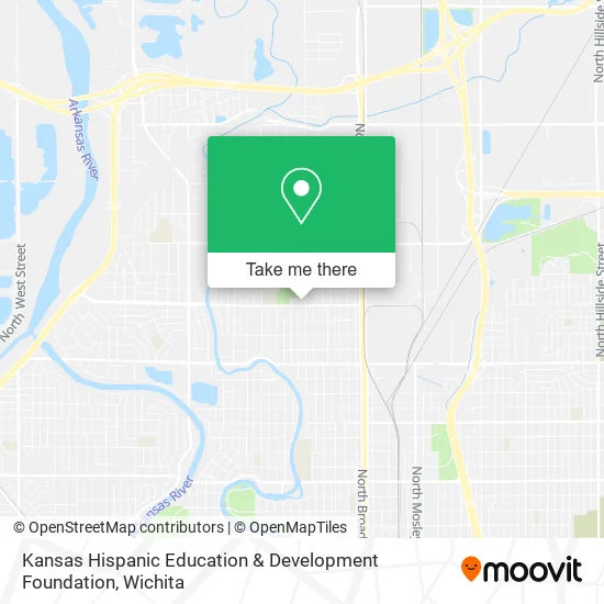 Kansas Hispanic Education & Development Foundation map