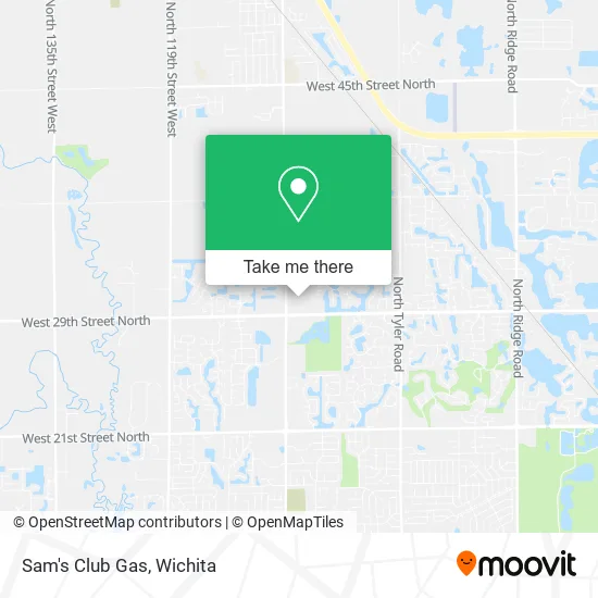 Sam's Club Gas map