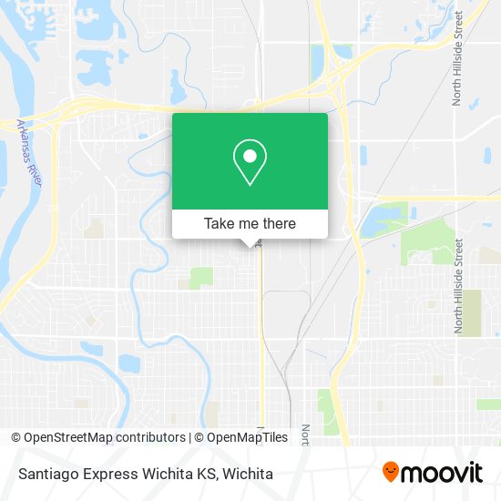 Mapa de Santiago Express Wichita KS