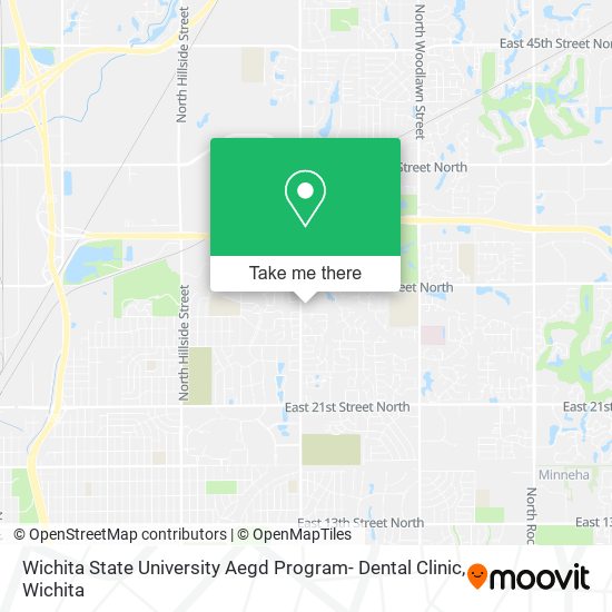 Mapa de Wichita State University Aegd Program- Dental Clinic