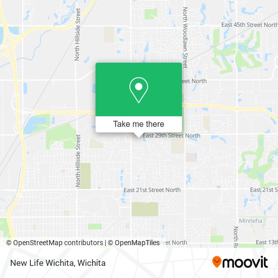 Mapa de New Life Wichita