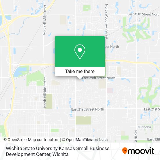 Mapa de Wichita State University Kansas Small Business Development Center
