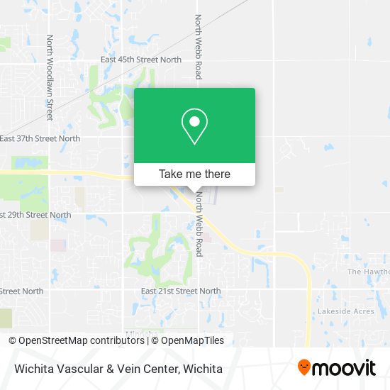Mapa de Wichita Vascular & Vein Center