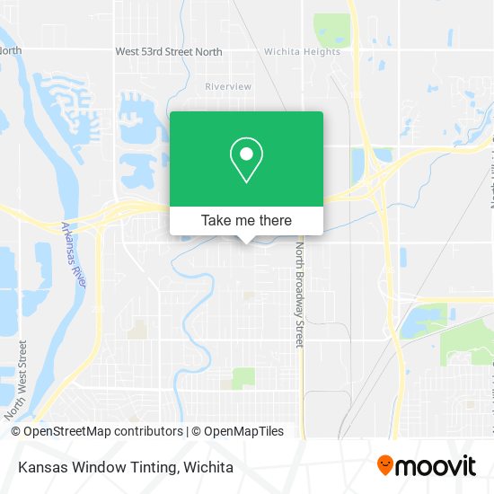 Mapa de Kansas Window Tinting