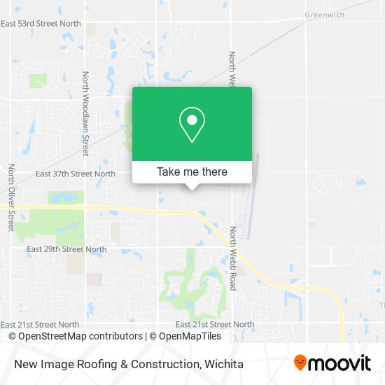 New Image Roofing & Construction map