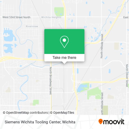 Siemens Wichita Tooling Center map