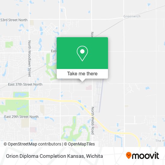 Orion Diploma Completion Kansas map
