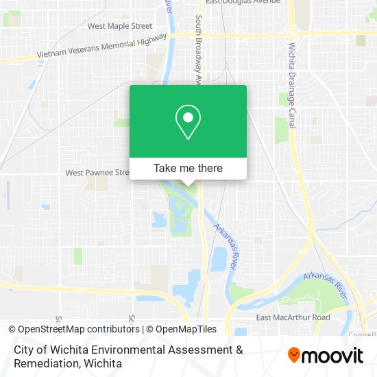 Mapa de City of Wichita Environmental Assessment & Remediation