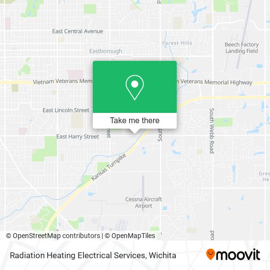 Radiation Heating Electrical Services map