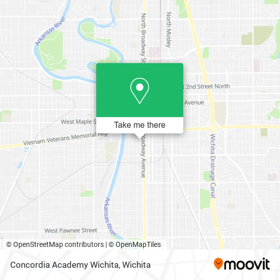 Mapa de Concordia Academy Wichita