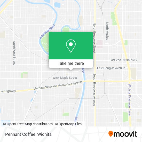 Mapa de Pennant Coffee