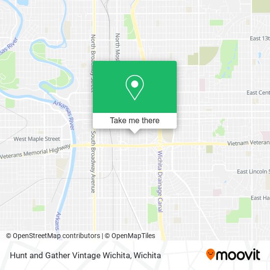 Mapa de Hunt and Gather Vintage Wichita