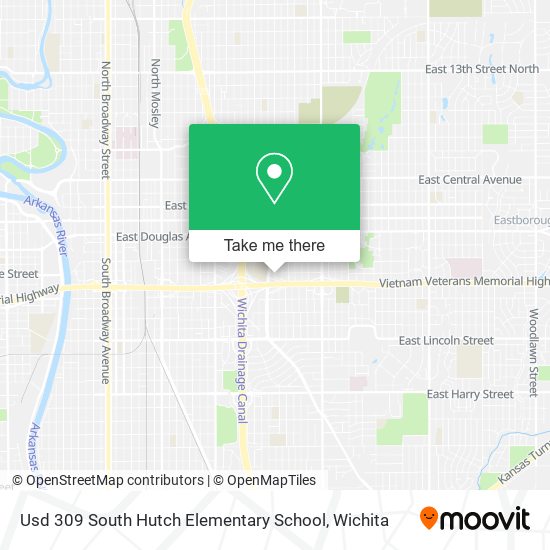 Mapa de Usd 309 South Hutch Elementary School