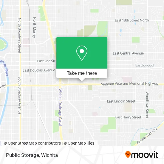 Public Storage map