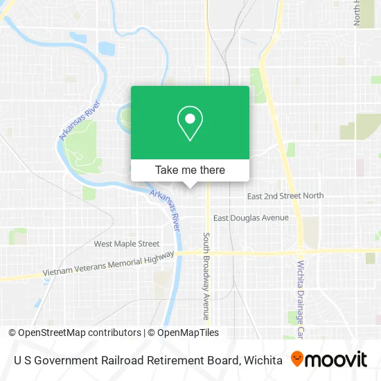 Mapa de U S Government Railroad Retirement Board