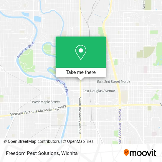 Freedom Pest Solutions map