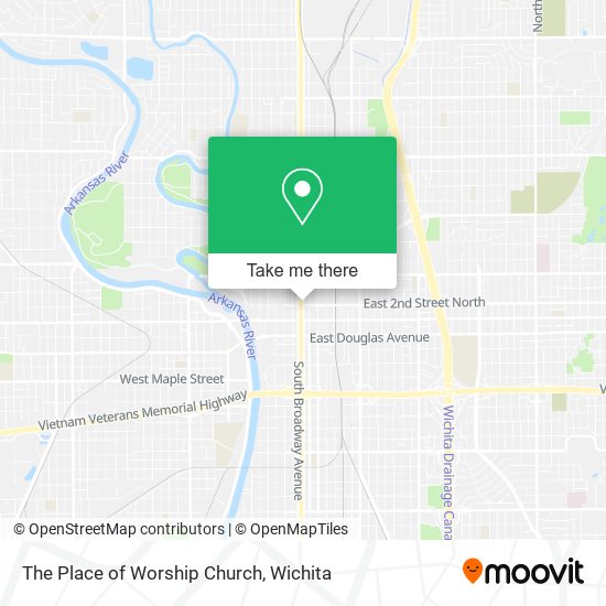 The Place of Worship Church map