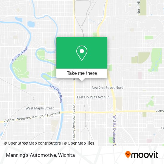 Mapa de Manning's Automotive