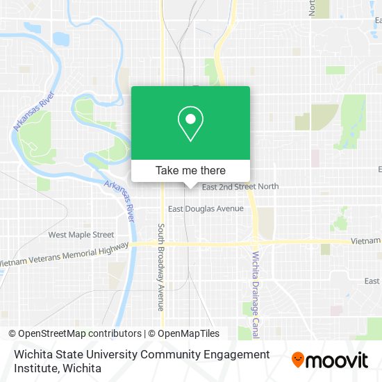 Wichita State University Community Engagement Institute map