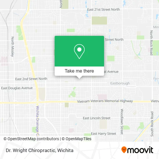 Dr. Wright Chiropractic map