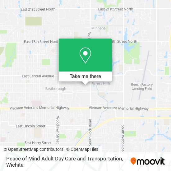 Peace of Mind Adult Day Care and Transportation map