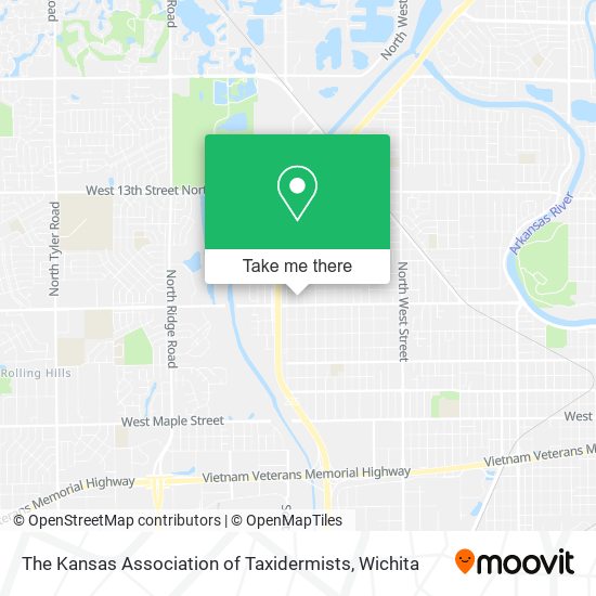 Mapa de The Kansas Association of Taxidermists