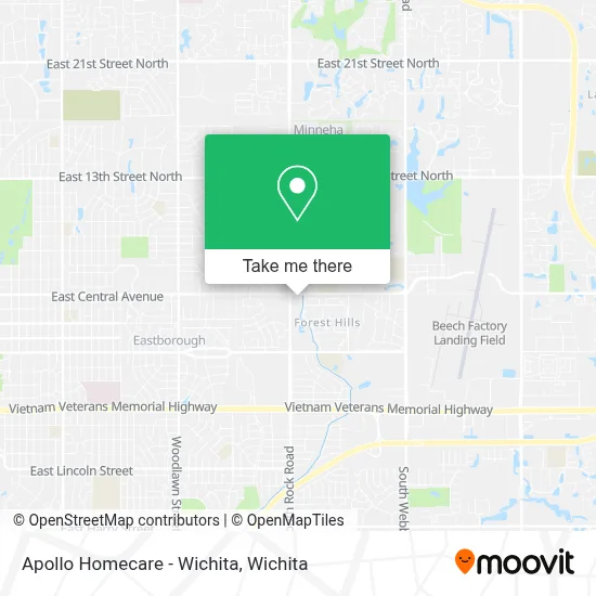 Apollo Homecare - Wichita map