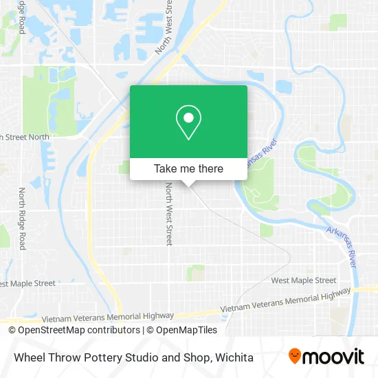 Mapa de Wheel Throw Pottery Studio and Shop
