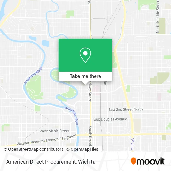 American Direct Procurement map