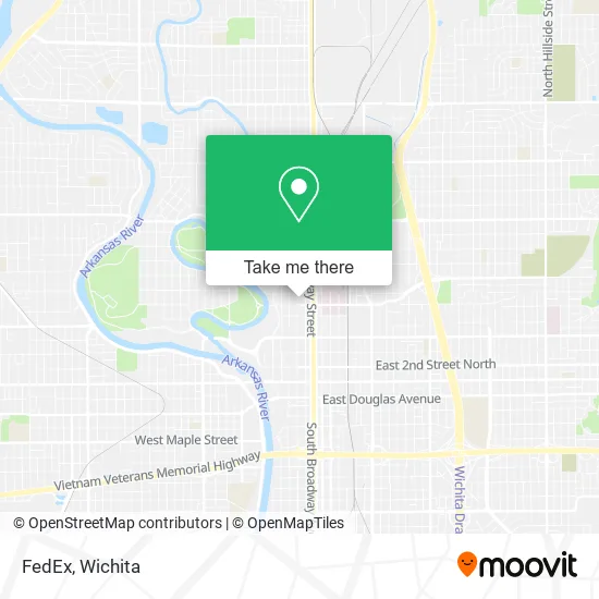 FedEx map