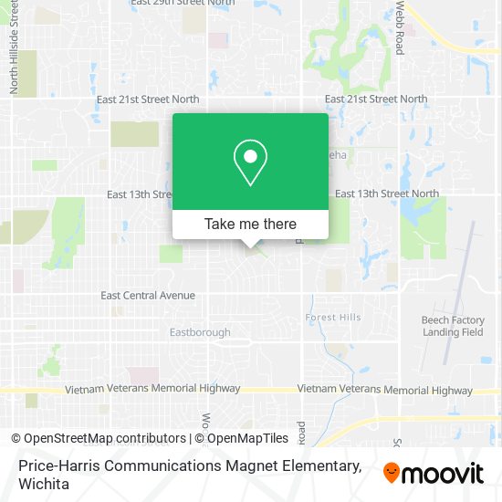 Mapa de Price-Harris Communications Magnet Elementary