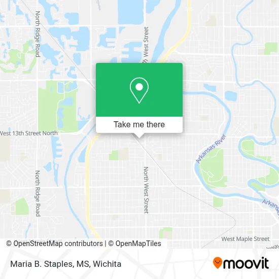 Maria B. Staples, MS map