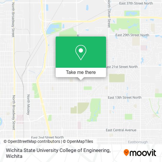 Mapa de Wichita State University College of Engineering