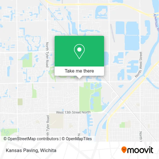 Kansas Paving map
