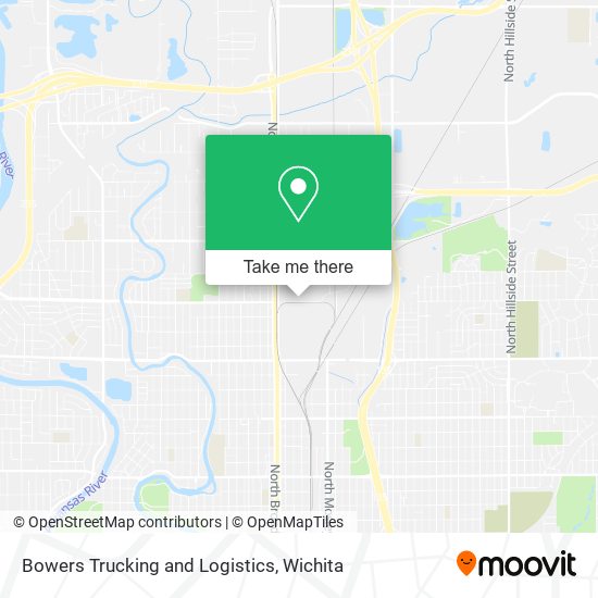 Bowers Trucking and Logistics map
