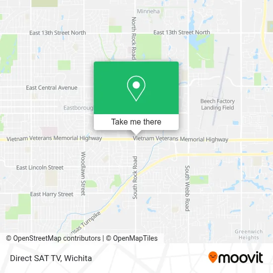 Direct SAT TV map