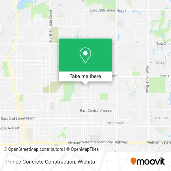 Prince Concrete Construction map