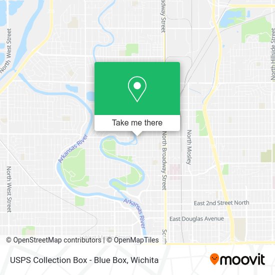 USPS Collection Box - Blue Box map