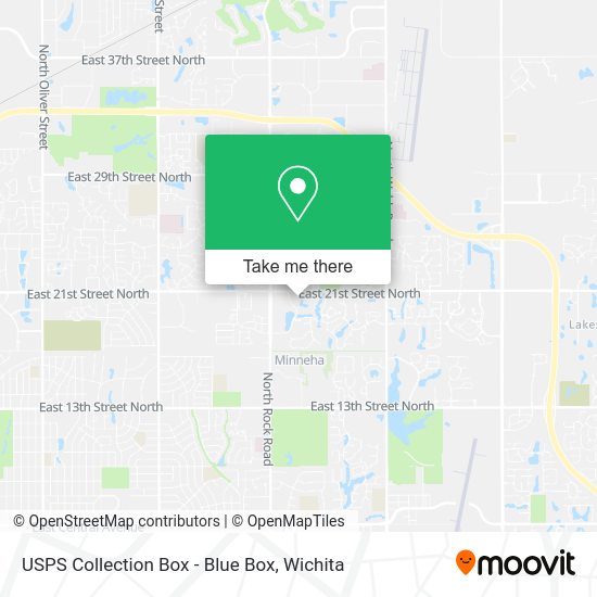 USPS Collection Box - Blue Box map