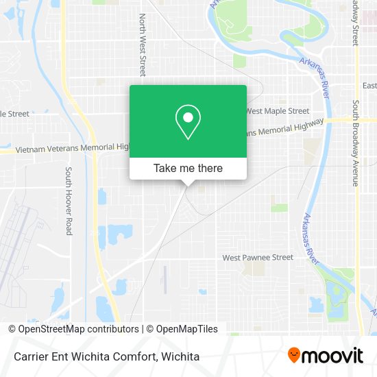 Carrier Ent Wichita Comfort map