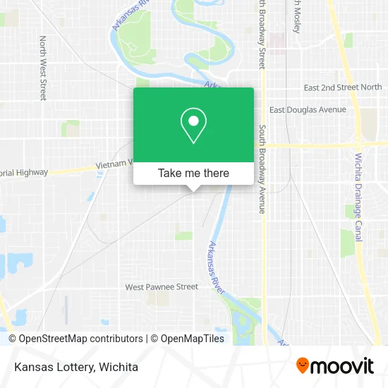 Kansas Lottery map