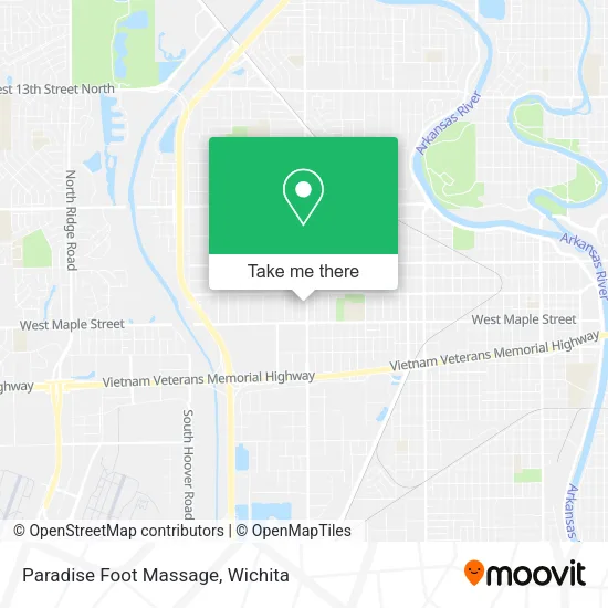 Mapa de Paradise Foot Massage