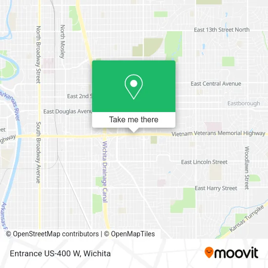 Entrance US-400 W map